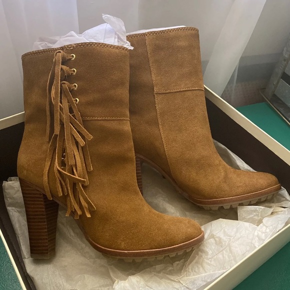 Coach Tamsin Rich Suede women's ankle boot Toffee (Brownish), 7 - Picture 4 of 7